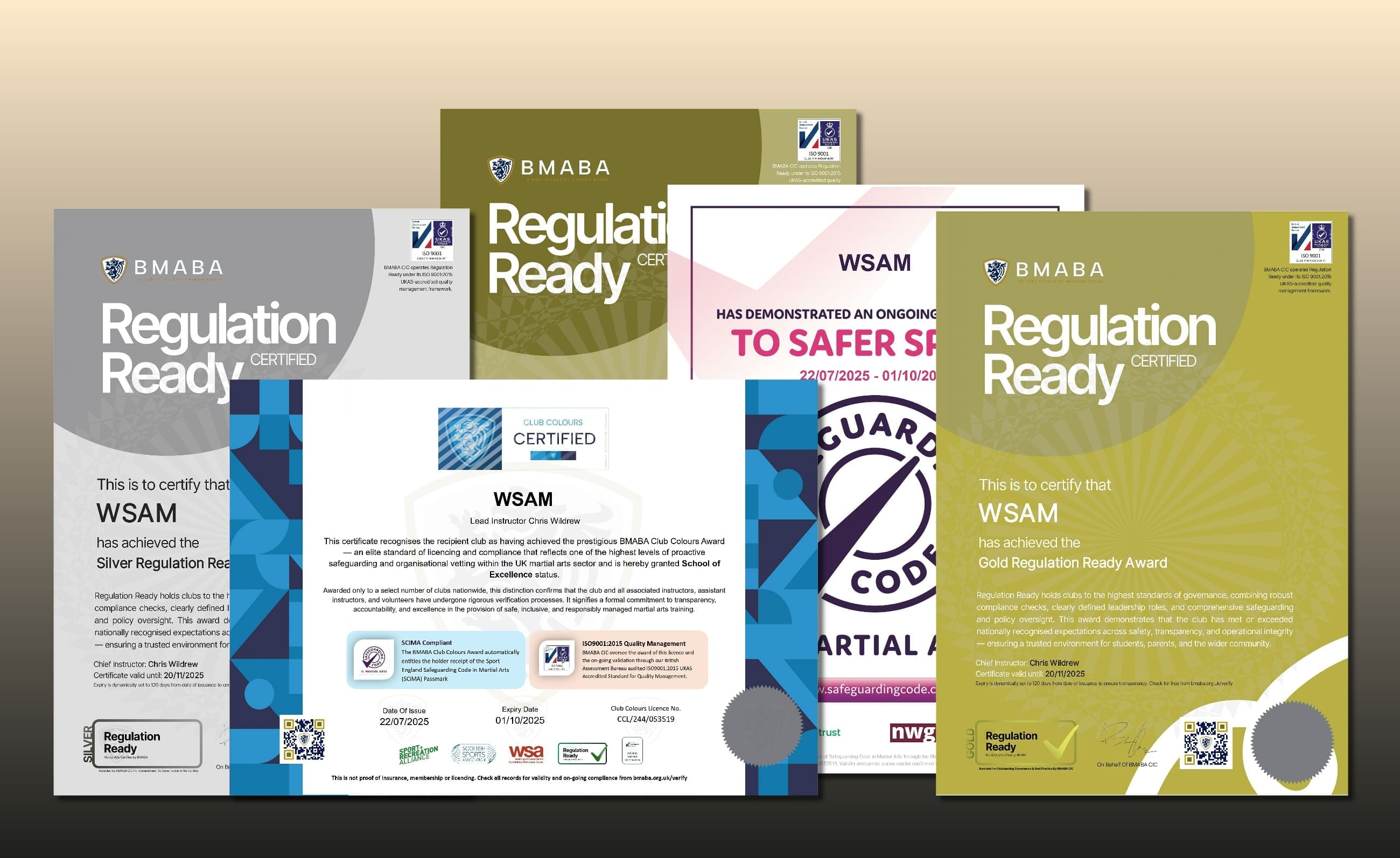 BMABA certifications including SCiMA registration and RegulationReady